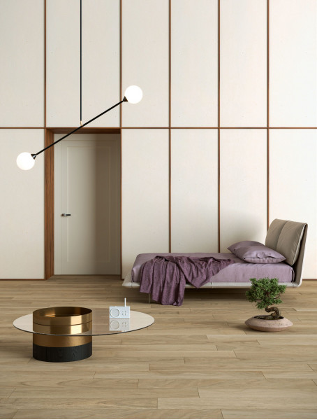 Керамогранит Coliseum Bormio 20х120 дерево Honey | фон