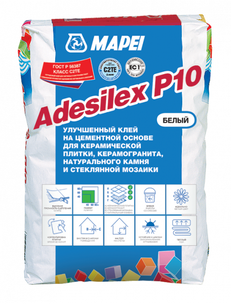 Клей Mapei ADESILEX P10 белый — 25 кг