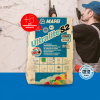 Клей Mapei ULTRALITE S2 белый (C2ES2) — 15 кг