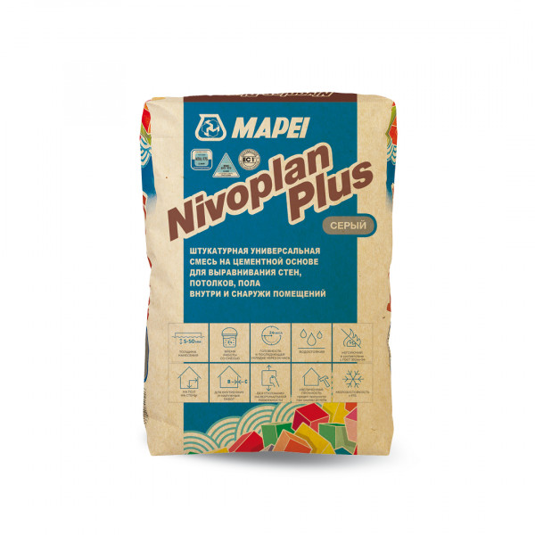 Шпаклёвка Mapei Nivoplan Plus, 25 кг