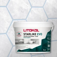 Эпоксидная затирка Litokol Starlike EVO S.300 Azzurro Pastello, 5 кг