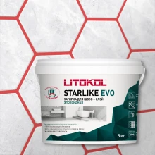 Эпоксидная затирка Litokol Starlike EVO S.550 Rosso Oriente, 5 кг
