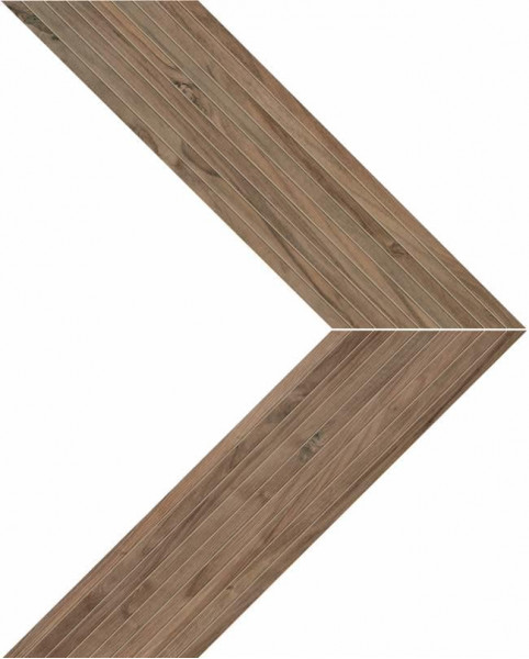 Керамогранит Atlas Concorde Etic Pro 74.0x22.2 дерево Noce Hickory Chevron Tatami A+B мозаика (AWYG)