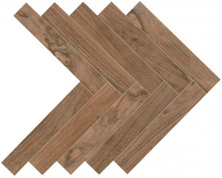 Керамогранит Atlas Concorde Etic Pro 36.2x41.2 дерево Noce Hickory Herringbone мозаика (AWV5)