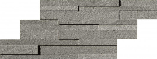 Керамогранит Atlas Concorde Klif 28x55 см Grey Brick 3D