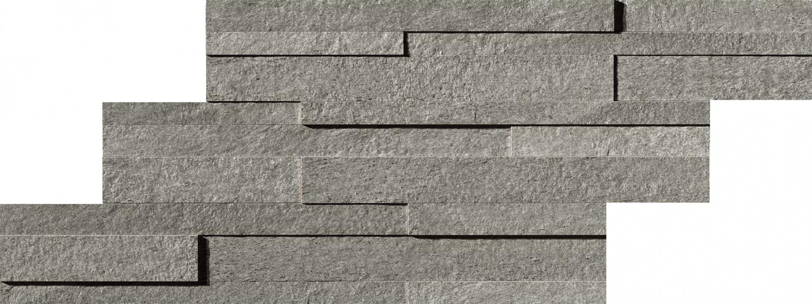 Керамогранит Atlas Concorde Klif 28x55 см Grey Brick 3D