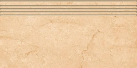 Керамогранит Kerranova Marble Trend 29.4х60 мрамор Crema Marfil | ступень K-1003/MR/st01/294x600x10