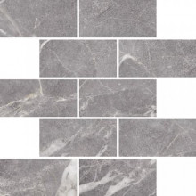 Керамогранит Kerranova Marble Trend 30.7х30.7 мрамор Silver River LR | мозаика K-1006/LR/m13/307x307x10