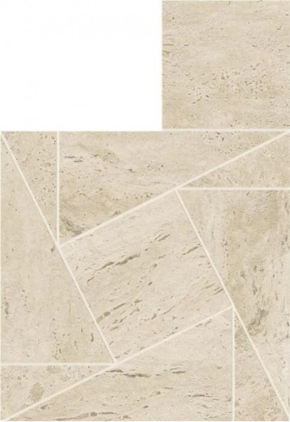 Керамогранит Atlas Concorde Marvel Travertine Pearl Mosaico Tessellation 22x26 см травертин (AF9I)