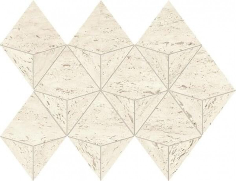 Керамогранит Atlas Concorde Marvel Travertine White Mosaico Origami 28x41 см травертин (AF9J)