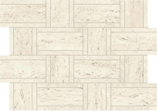 Керамогранит Atlas Concorde Marvel Travertine White Mosaico Basketweave 35x47 см травертин (AF9M)