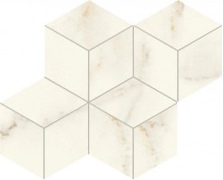 Керамогранит Atlas Concorde Marvel X Calacatta Apuano Mosaico Esagono Silk 30x35 см мрамор (AF8L)