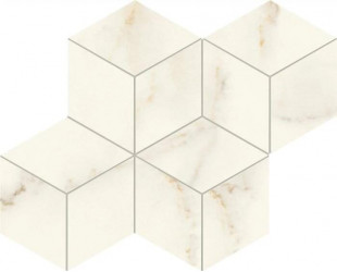 Керамогранит Atlas Concorde Marvel X Calacatta Apuano Mosaico Esagono Silk 30x35 см мрамор (AF8L)