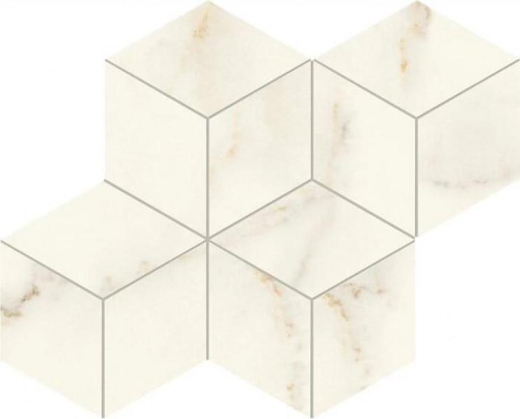 Керамогранит Atlas Concorde Marvel X Calacatta Apuano Mosaico Esagono Silk 30x35 см мрамор (AF8L)