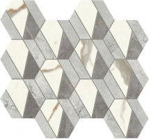 Керамогранит Atlas Concorde Marvel X Mosaico Hive Hex Lappato 37,2x32,2 см мрамор (AF8Q)
