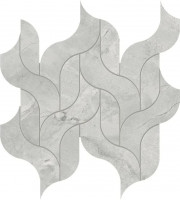 Керамогранит Atlas Concorde Marvel X Grey Cloud Mosaico Waterfall Lappato 30,5x27,7 см мрамор (AF8U)