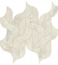 Керамогранит Atlas Concorde Marvel X Calacatta Perla Mosaico Waterfall Lappato 30,5x27,7 см мрамор (AF8T)