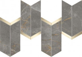 Керамогранит Atlas Concorde Marvel X Fior di Bosco Mosaico Chevron Lappato 19,2x46,3 см мрамор (AF9A)