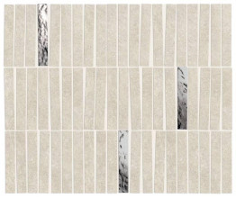 Керамогранит Atlas Concorde Boost Mineral 35.0x29.2 камень White Mosaico Domino Lux мозаика (AIHG)