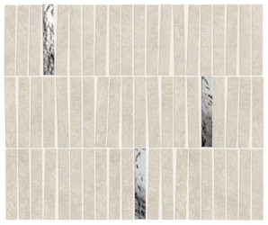 Керамогранит Atlas Concorde Boost Mineral 35.0x29.2 камень White Mosaico Domino Lux мозаика (AIHG)
