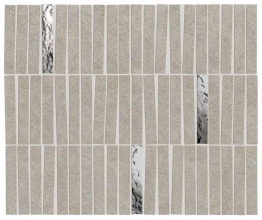 Керамогранит Atlas Concorde Boost Mineral 35.0x29.2 камень Pearl Mosaico Domino Lux мозаика (AIHH)
