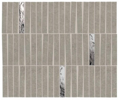 Керамогранит Atlas Concorde Boost Mineral 35.0x29.2 камень Grey Mosaico Domino Lux мозаика (AIHI)