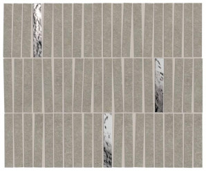 Керамогранит Atlas Concorde Boost Mineral 35.0x29.2 камень Grey Mosaico Domino Lux мозаика (AIHI)
