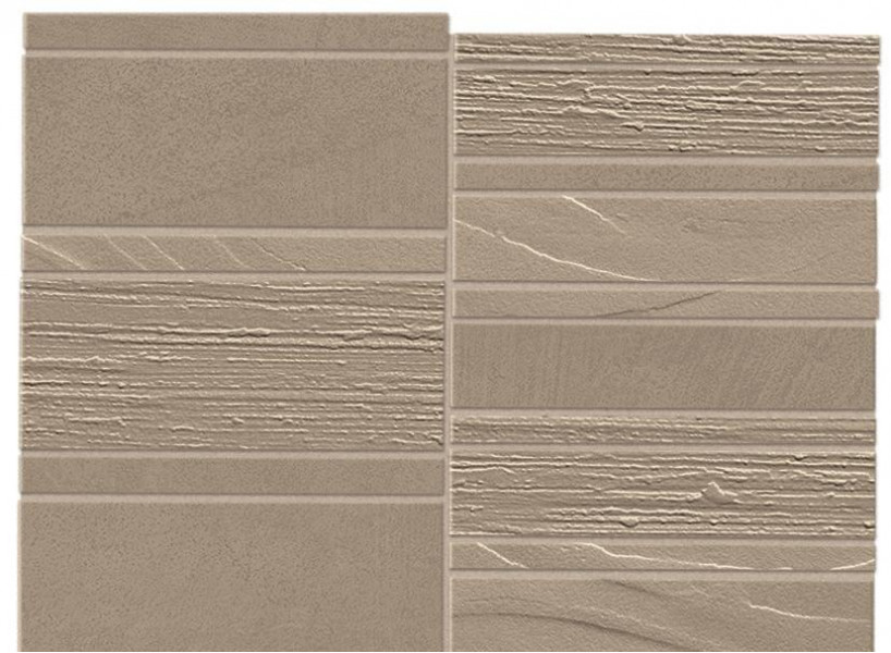 Керамогранит Atlas Concorde Boost Natural 29.2x30.0 бетон Ecru Mosaico Trace Mix мозаика (AHHM)
