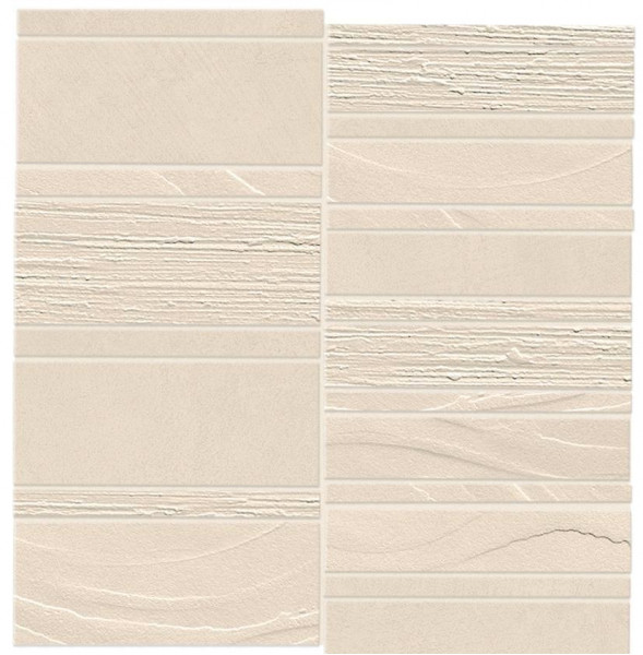Керамогранит Atlas Concorde Boost Natural 29.2x30.0 бетон Kaolin Mosaico Trace Mix мозаика (AHHK)