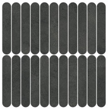 Керамогранит Atlas Concorde Boost Expression 37x37.8 см Carbon Mosaico Ellipse (AYY7)