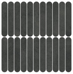 Керамогранит Atlas Concorde Boost Expression 37x37.8 см Carbon Mosaico Ellipse (AYY7)