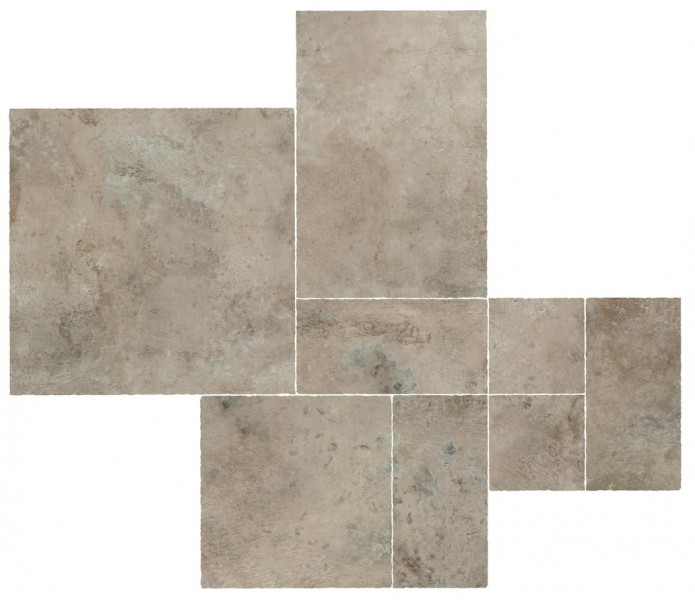 Керамогранит Atlas Concorde Aix 75x75.5 см Cendre Kit Multiformato Tumbled