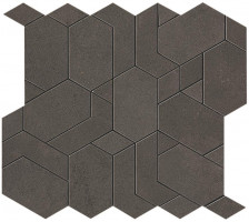 Керамогранит Atlas Concorde Boost Pro 31.0x33.5 бетон Tobacco Mosaico Shapes фон (A0QD)