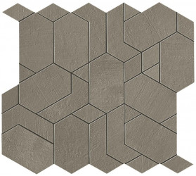 Керамогранит Atlas Concorde Boost Pro 31.0x33.5 бетон Taupe Mosaico Shapes фон (A0QC)