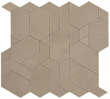 Керамогранит Atlas Concorde Boost Pro 31.0x33.5 бетон Clay Mosaico Shapes фон (A0QB)