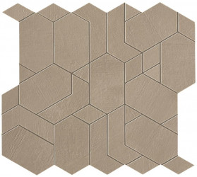 Керамогранит Atlas Concorde Boost Pro 31.0x33.5 бетон Clay Mosaico Shapes фон (A0QB)
