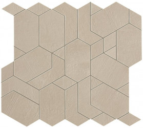 Керамогранит Atlas Concorde Boost Pro 31.0x33.5 бетон Cream Mosaico Shapes фон (A0P9)