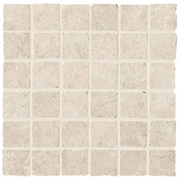 Керамогранит Atlas Concorde Lims 30x30 см Ivory Mosaico Tumbled