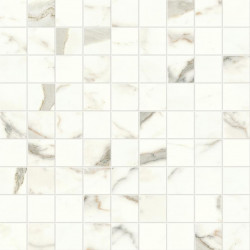Керамогранит Atlas Concorde Marvel Shine Calacatta Prestigio Mosaico Matt 30x30 см, толщина 9 мм (A414)