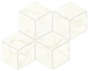 Керамогранит Atlas Concorde Marvel Shine Calacatta Delicato Mosaico Esagono Matt 30x35 см, толщина 9 мм (A417)