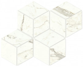 Керамогранит Atlas Concorde Marvel Shine Calacatta Prestigio Mosaico Esagono Matt 30x35 см, толщина 9 мм (A418)