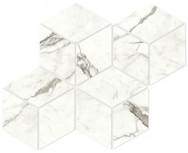 Керамогранит Atlas Concorde Marvel Shine Statuario Supremo Mosaico Esagono Matt 30x35 см, толщина 9 мм (A419)