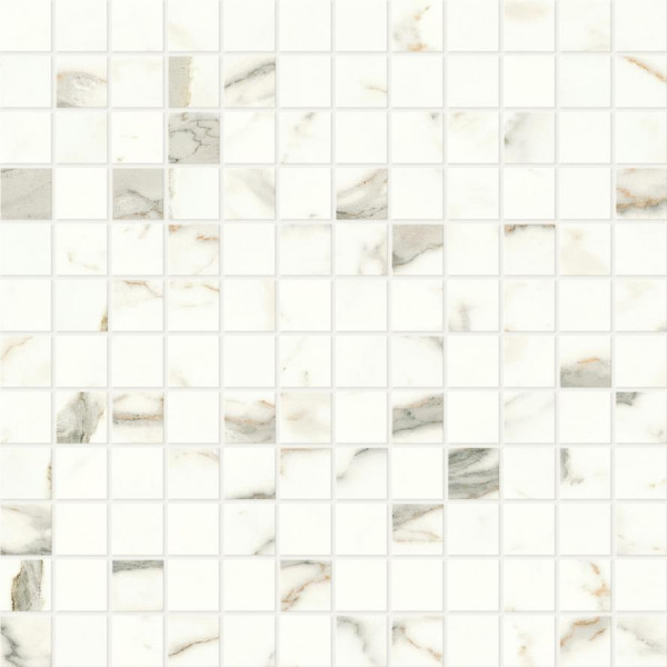 Керамогранит Atlas Concorde Marvel Shine Calacatta Prestigio Mosaico Lappato 30x30 см, толщина 9 мм (A424)