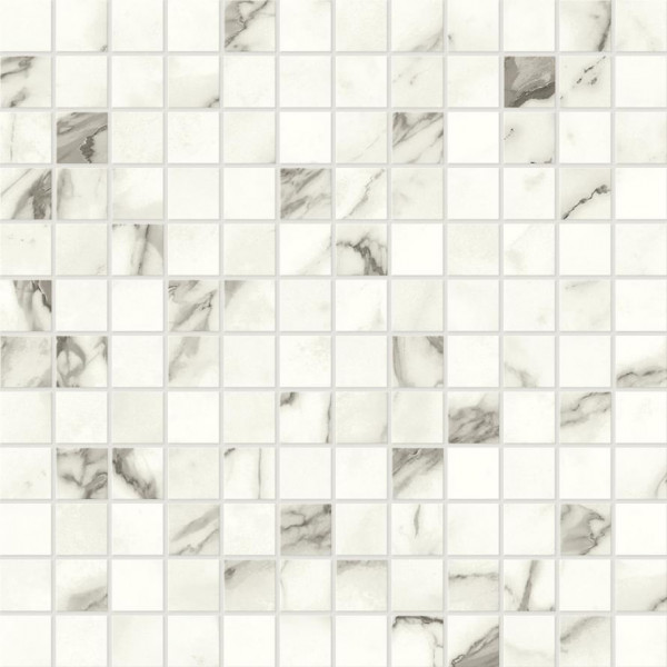 Керамогранит Atlas Concorde Marvel Shine Statuario Supremo Mosaico Lappato 30x30 см, толщина 9 мм (A425)