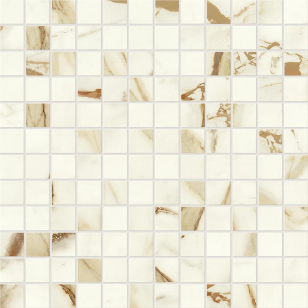 Керамогранит Atlas Concorde Marvel Shine Calacatta Imperiale Mosaico Lappato 30x30 см, толщина 9 мм (A426)
