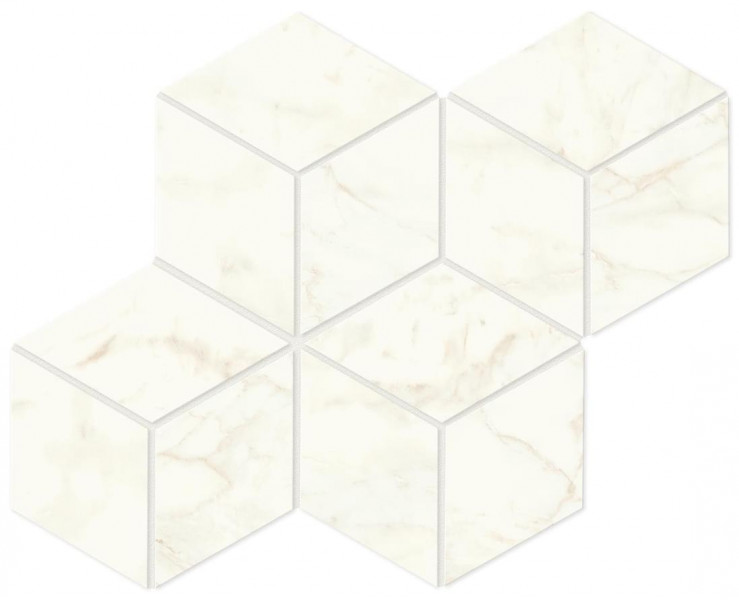 Керамогранит Atlas Concorde Marvel Shine Calacatta Delicato Mosaico Esagono Lappato 30x35 см, толщина 9 мм (A42K)