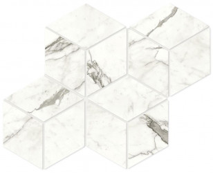 Керамогранит Atlas Concorde Marvel Shine Statuario Supremo Mosaico Esagono Lappato 30x35 см, толщина 9 мм (A42X)