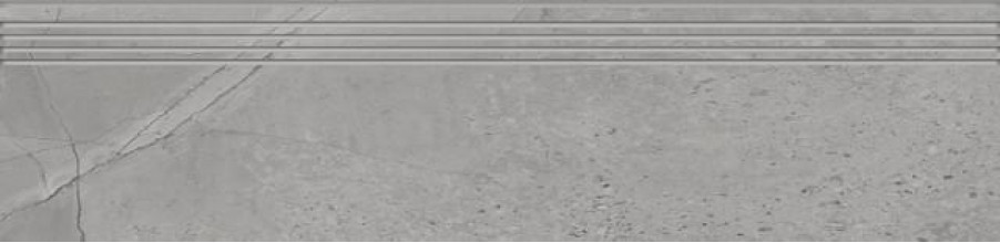 Керамогранит Kerranova Marble Trend 29.4х120 мрамор Silver River Lr Steep | ступень K-1006/LR/st01/294х1200x11