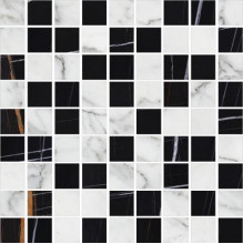 Керамогранит Kerranova Marble Trend 30х30 мрамор Сarrara | мозаика K-1000(1004)/MR/m01/300x300x10