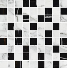 Керамогранит Kerranova Marble Trend 30х30 мрамор Сarrara | мозаика K-1000(1004)/MR/m22/300x300x10